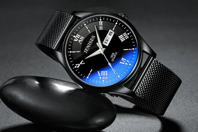 

BELUSHI (jenises) New Brand Luxury Watch Stainless Steel Watch Men Business quartz Watches