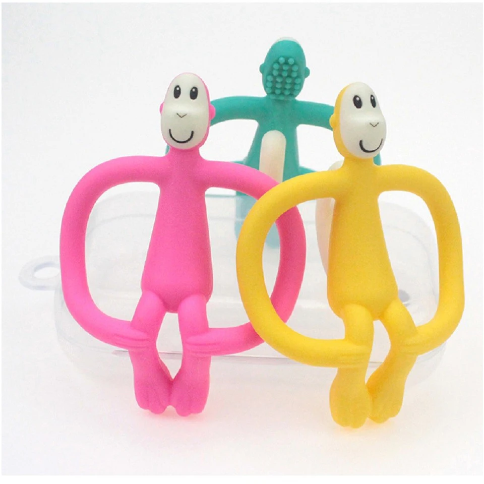 Baby Toys Kids Birth Gift Teethers Toy Love Children Color Monkey Teething Stick jooyoo