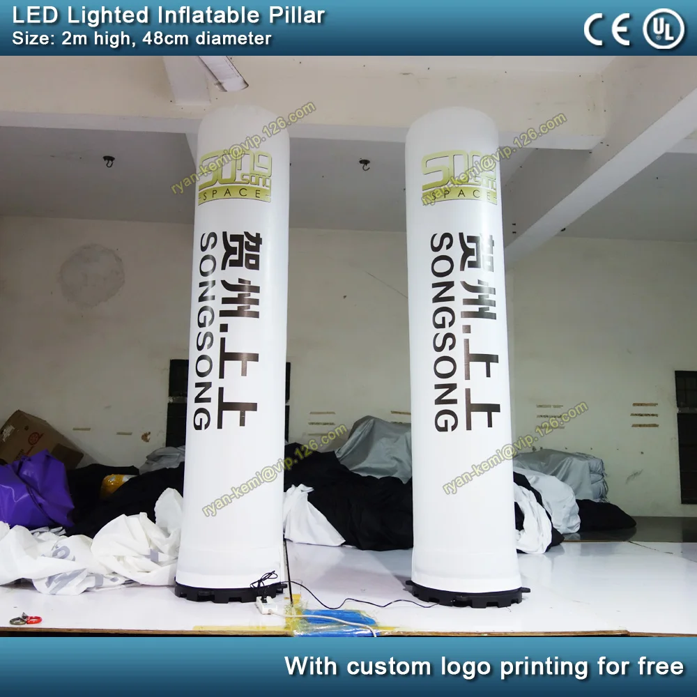 advertising inflatable pillar with custom logo