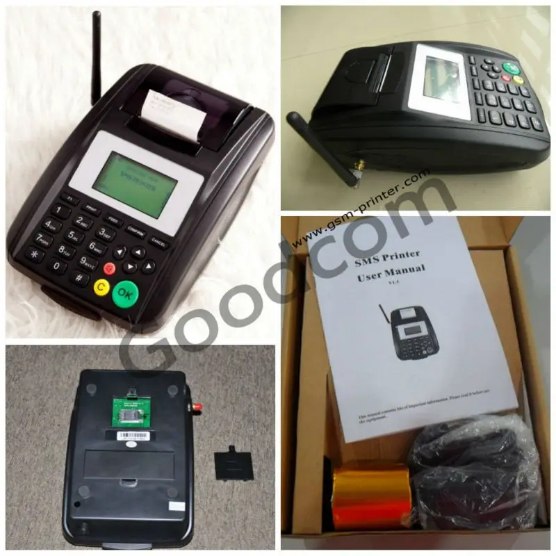 GPRS SMS принтер может получать и печатать заказы с сервера веб-сайта