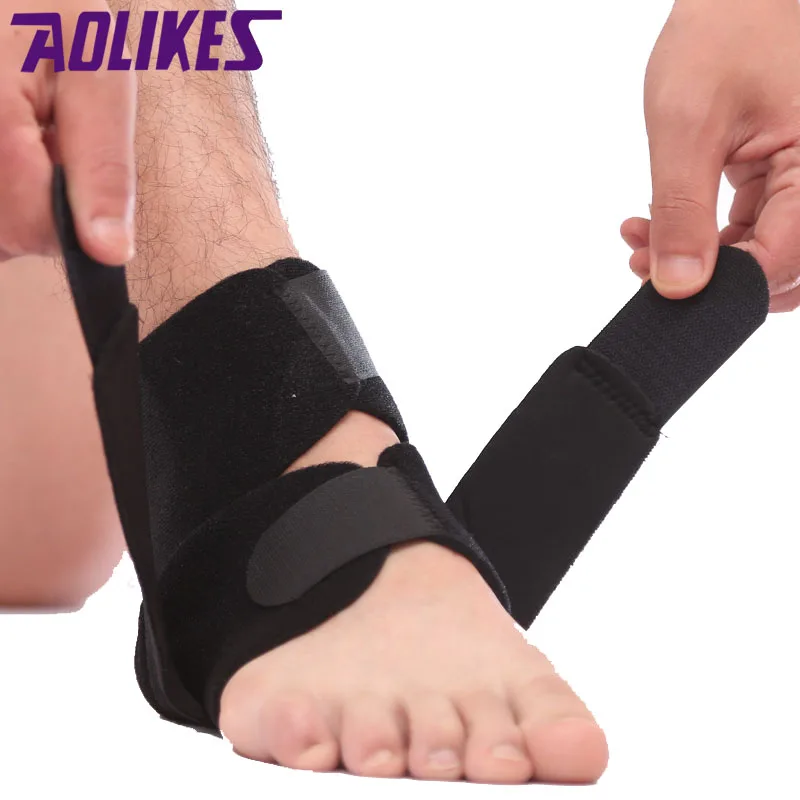 

AOLIKES Safety Ankle Support Gym Running Protection Foot Bandage Elastic Ankle Brace Black Band Guard Sport Fitness Support