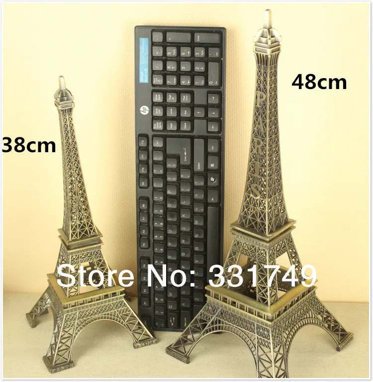 48cm Height Restore Bronze Paris Eiffel Tower Statue Metal