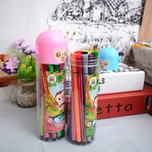 18 цветов/картонная коробка ручка цвета воды набор миньонов кисть маркер Хайлайтер для детей канцелярские художественные маркеры принадлежности Школьные