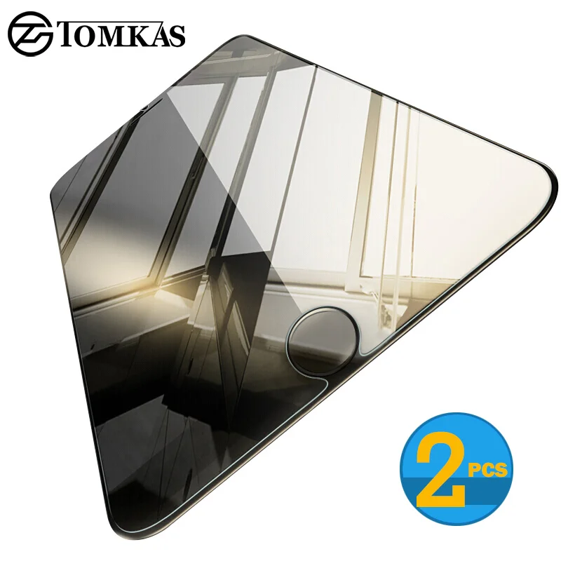 Kopen Tomkas 2 STKS Glas Voor iPhone 7 8X5 5 s 5C SE 6 6 s Screen Protector ultradunne 9 H Gehard Glas Voor iPhone 6 6 s Plus