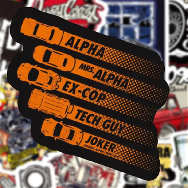 100PCS Pack Hot Rod Stickers For Adults Luggage Skateboard Laptop Motorcycle Anime sticker