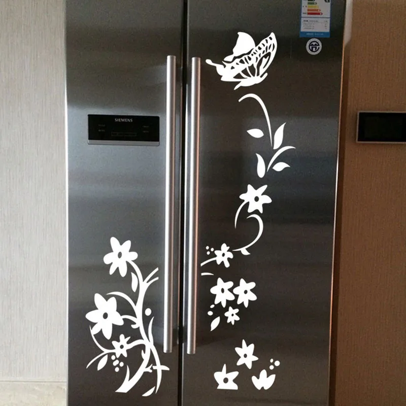 

2017 New Arrival Flower Vine Room Refrigerator Wardrobe Sticker Decal Mural Home Decoration Accessories