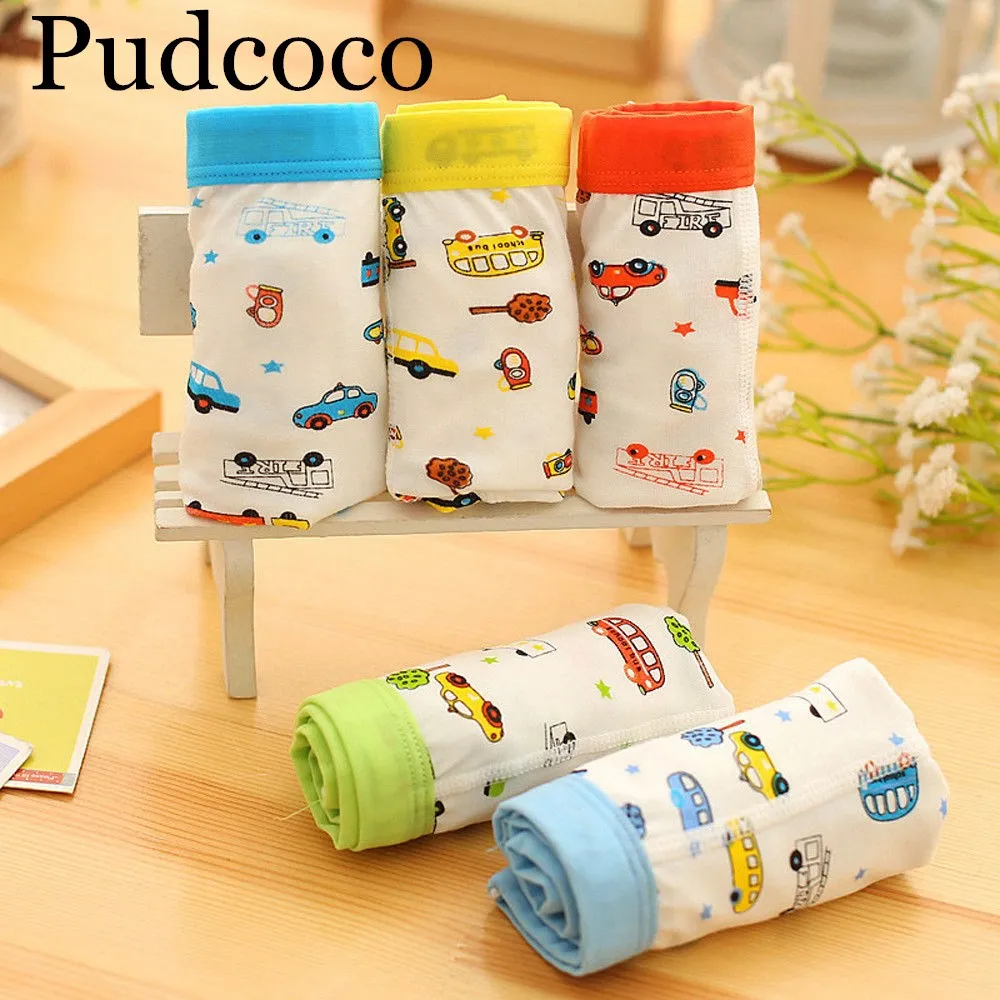 Pudcoco 2019 Фирменная Новинка 5 Pack нижнее белье для мальчиков маленьких трусы боксеры