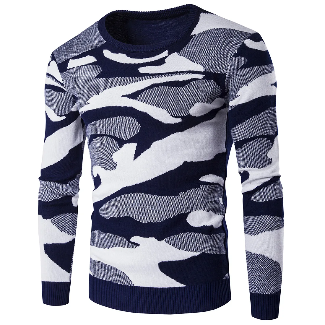 Пуловер для мужчин Новое поступление настоящий лоскутный круглый вырез Стандартный повседневный Осень/Зима мужской свитер теплый свитер для мужчин
