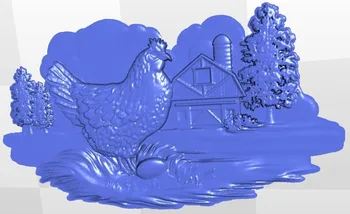 

Panno_chicken for cnc in STL file format 3d model relief