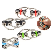 Стресс EDC Непоседа подарок игрушка для ребенка брелок ручной Спиннер Tri-Spinner уменьшить металлический фиджет-Спиннер металл