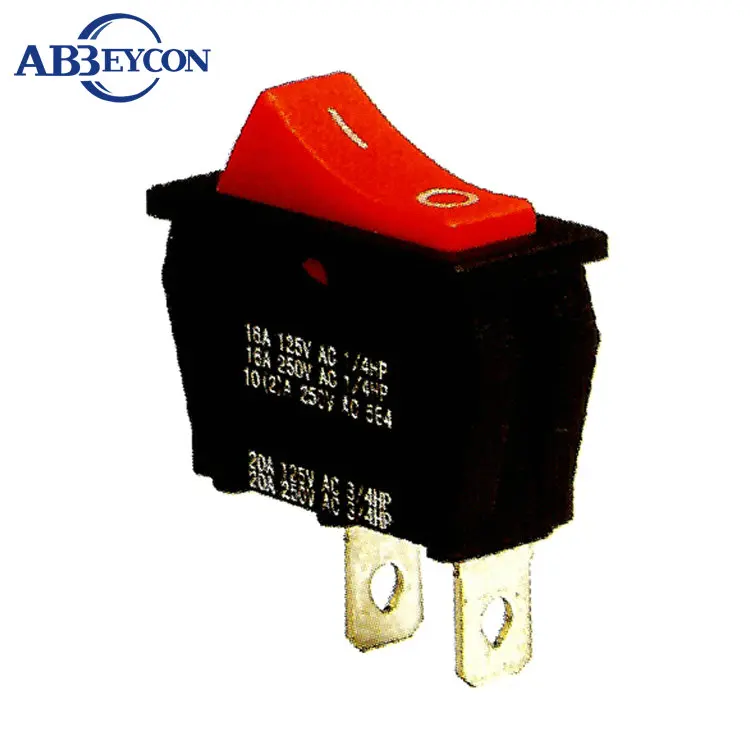 

RS314 IP40 KCD3-101-4 2pins rocker switch 20A 125VAC black switch
