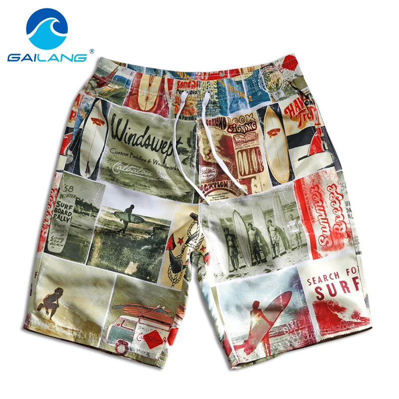 Gailang Brand Man Shorts Bermuda Men Boardshorts Stretch Swimwear Swimsuit Mens Beach Shorts Casual Elastic Quick Drying Boxers