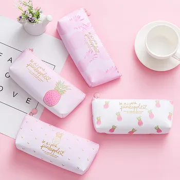 

Pink Pineapple Pencil Case Cosmetic Bag Makeup Pouch Pencils Box