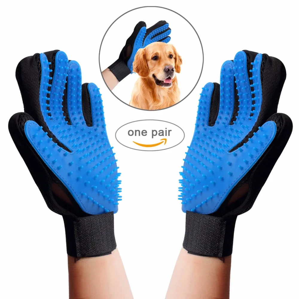 Buy 2Pcs Pet Massage Glove Comb Dog Cat Grooming