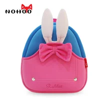 NOHOO Bande Dessinée Lapin Enfants Bébé Sacs 3D Modèle Étanche École Sacoche Enfants Sacs D’école Pour Les Filles 2-5 Ans vieux