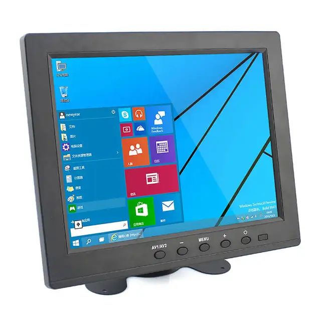 elecrow hd 8 inch tft lcd monitor display screen 1024x768 vga av bnc