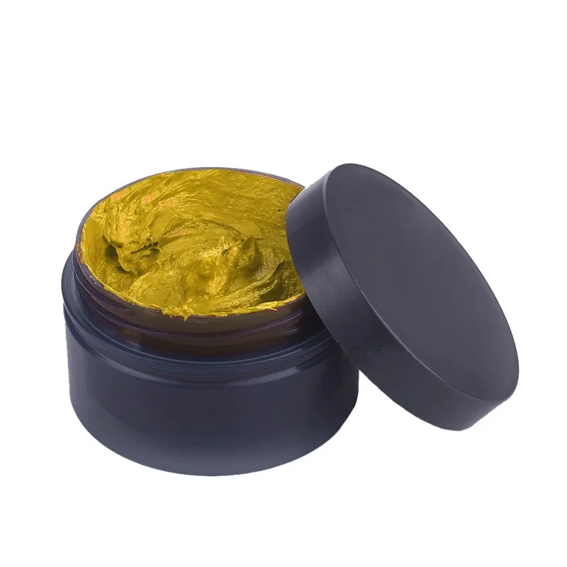 New High Quality 1pc Modeling Beauty Fashion Styling Colored Hair Mud Hair Color Wax Temporary Disposable Hair Dye Cream - Цвет: Gold