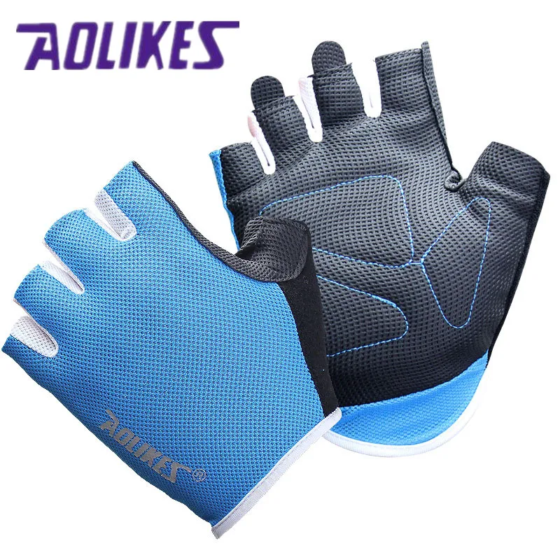 AOLIKES 1 Pair Women/Men Gym Gloves Body Building Training Sport