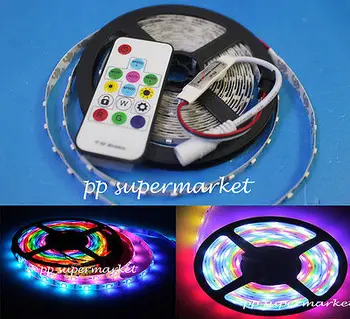 

WS2812B 5050 RGB LED Strip 5M 150 Leds 30LED/M Individual Addressable 5V +SP103 5V Controller