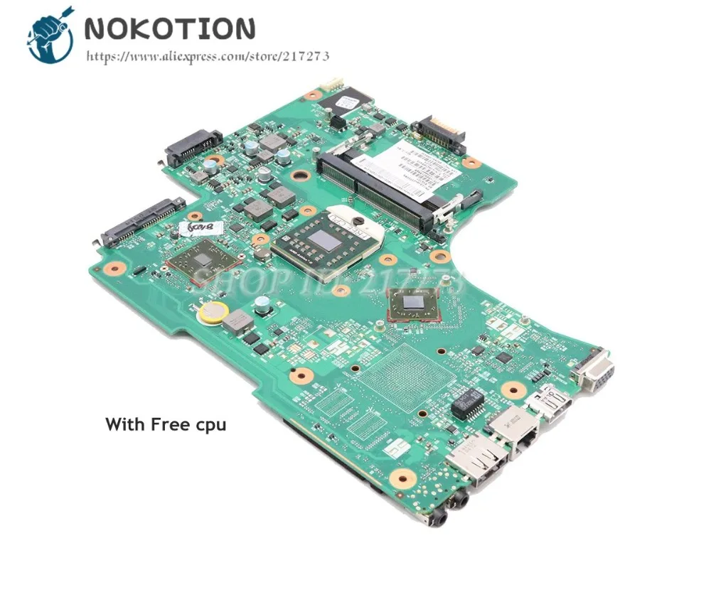 Материнская плата NOKOTION для ноутбука Toshiba Satellite L650D HD4200 DDR3 разъем S1 свободный