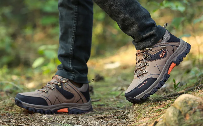 Men Hiking Shoes Waterproof Anti-Skid Outdoor Trekking Shoes High Quality Climbing Sneakers Man Sports Shoes Plus Size 39~47 (11)