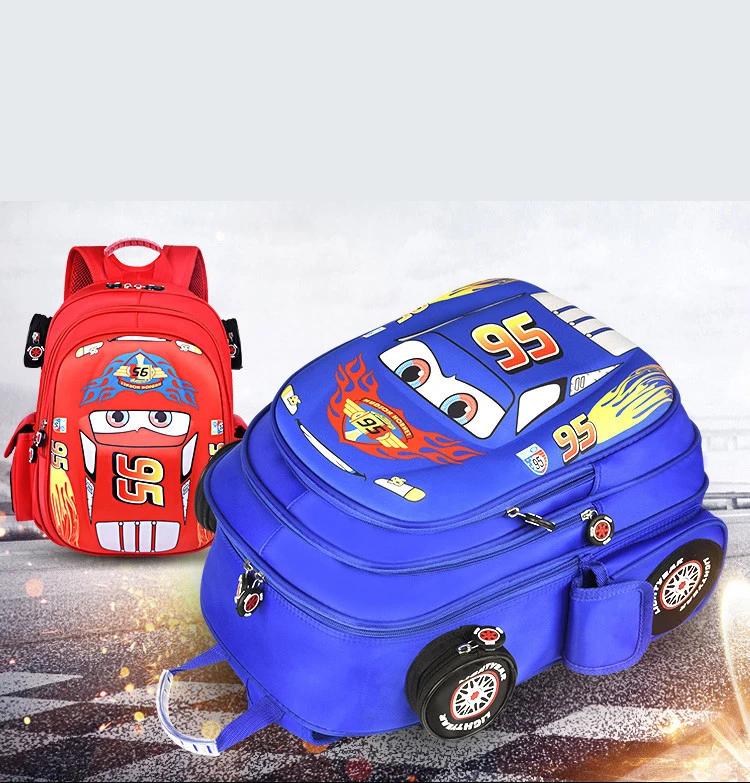 Детские школьные сумки с объемным рисунком машины для мальчиков и девочек; рюкзак для начальной школы; рюкзак для детского сада; школьные сумки; Mochila Infantil