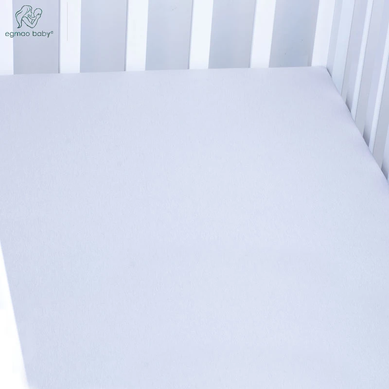 EGMAOBABA Cotton Baby Fitted Sheet Cartoon Crib Mattress Protector,baby bed sheet for crib size(130*70cm) Baby bed fitted sheet