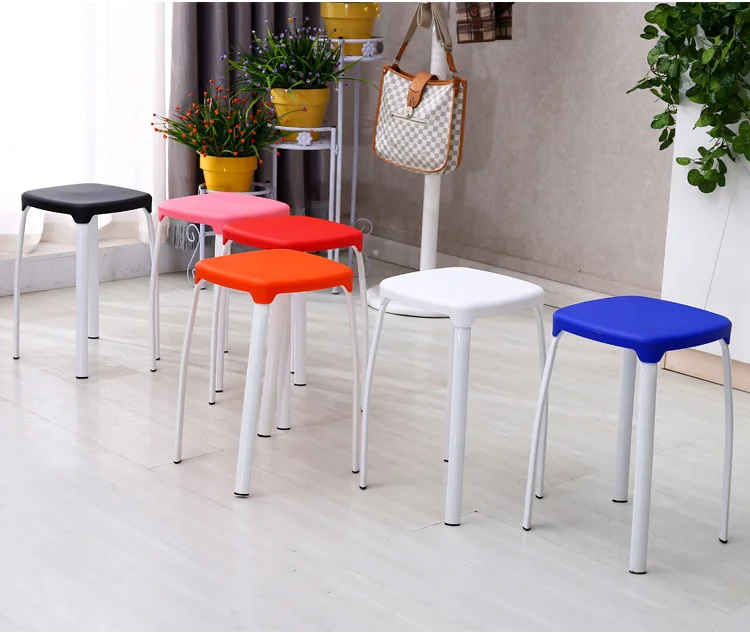 

Living room coffee stool Garden Party Christmas Plastic Stool free shipping blue red green yellow color