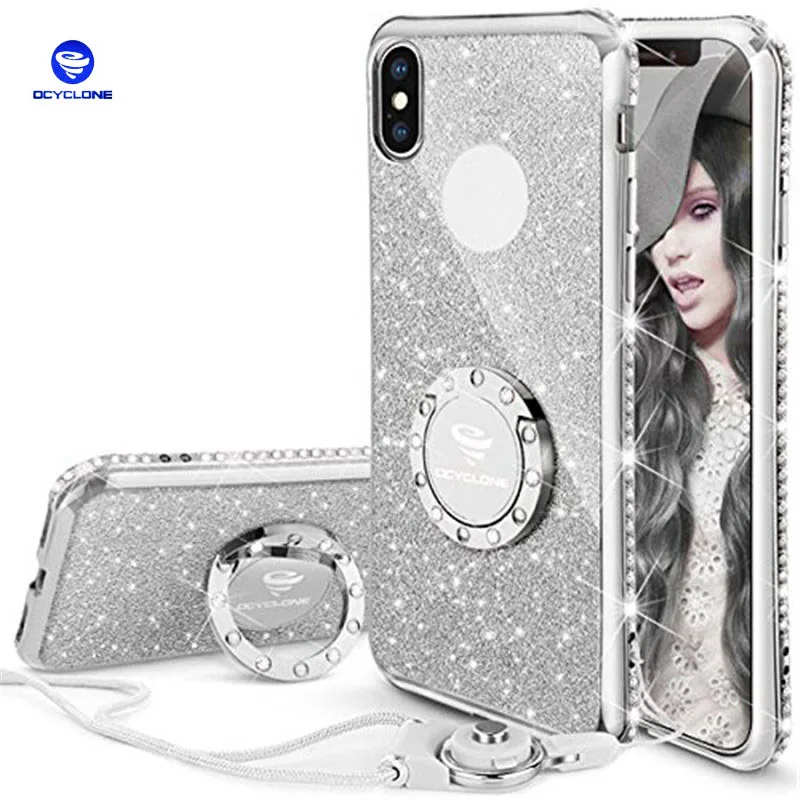 Чехол Ocyclone для IPhone X тонкий мягкий Блестящий милый блестящий чехол телефона