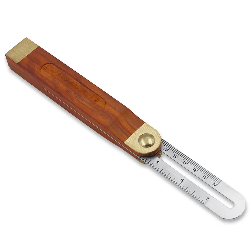 Angle Rulers Gauges Tri Square Sliding T-Bevel With Wooden Handle Level Measuring Tool wooden marking gauge Protractor 6