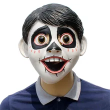 Хорошие продажи фильм Коко Migul косплэй костюм полная голова латексная маска для хеллоуина Необычные мяч шлемы реквизит маски для век Малыш взрослых