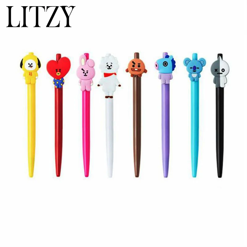 

BT21 Pen BTS Bangtang Boys Marker Pencil Shooky Tata Chimmy Rj Cooky Painting For School Office Writing Supply Kawaii Stationery