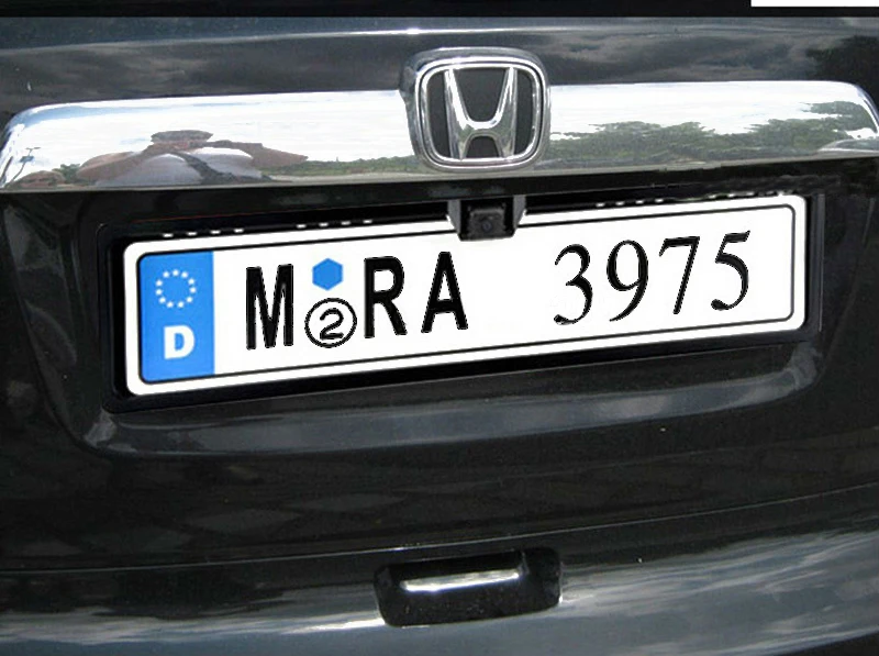 EU license plate frame camera 1
