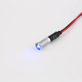 

Universal 12V 8mm LED Dash Pilot Panel Indicator Warning Light Lamp Car Boat Marine Truck Colorful Light