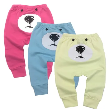 

3pcs/lot 019 PP Pants 2 Baby Fashion Model Babe Pants Cartoon Animal Printing Baby Trousers Kid Wear Baby Pants 6-24M