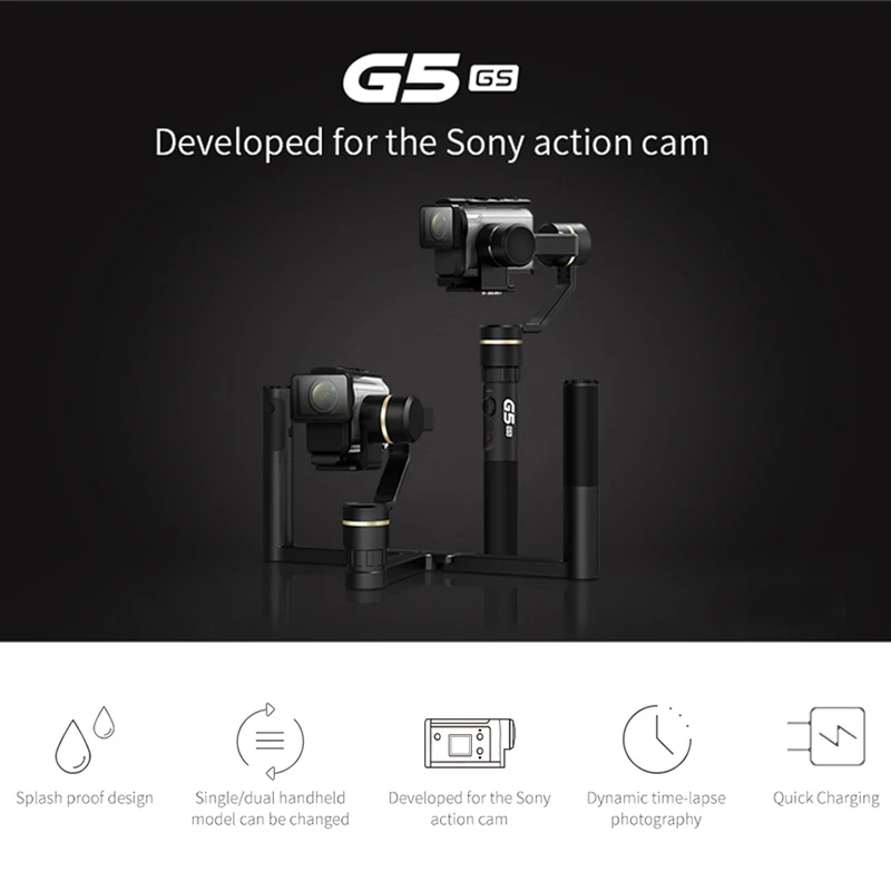 FeiyuTech Feiyu G5GS брызгозащищенный ручной карданный 3 осевой стабилизатор для Sony AS50 AS50R