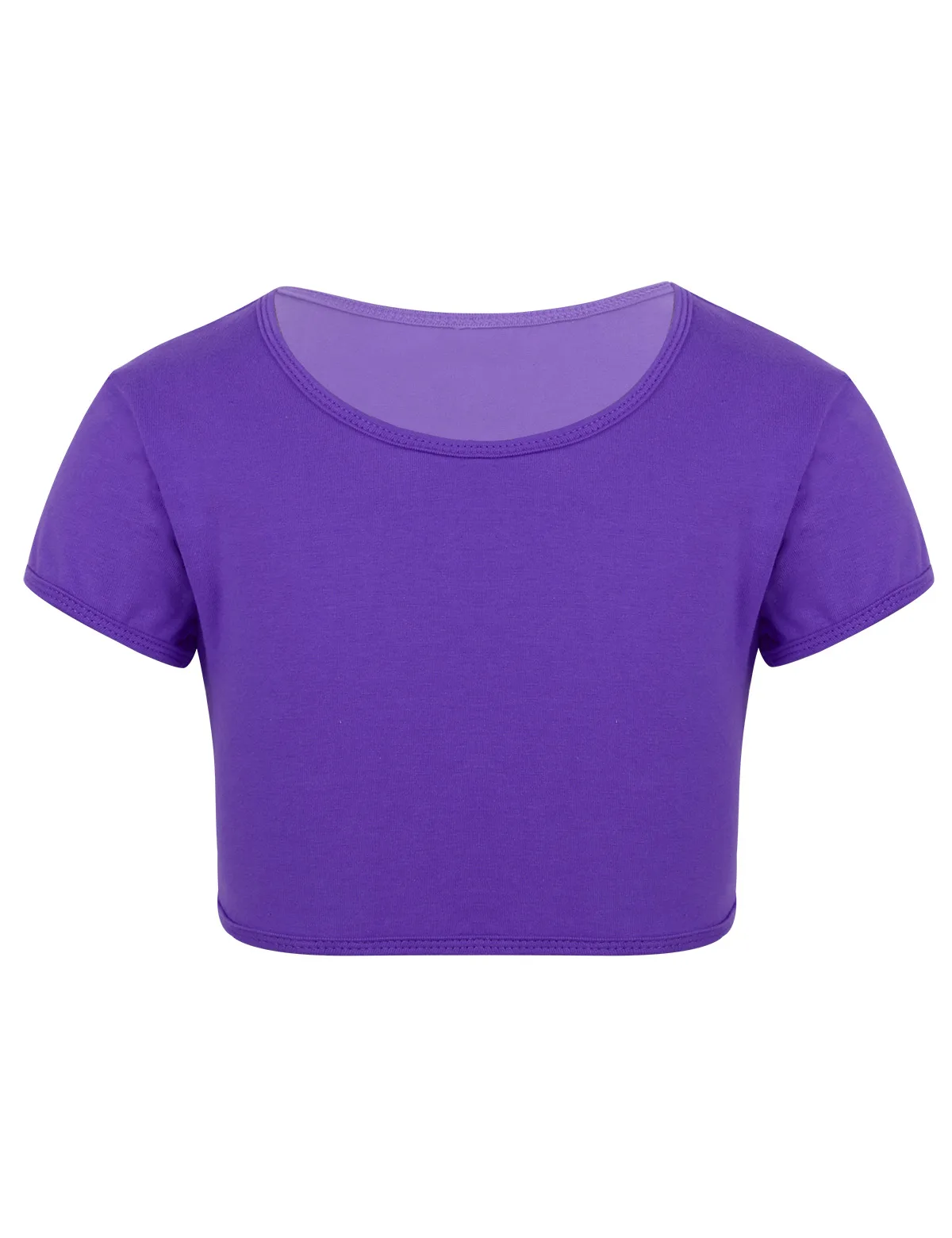 Ballet Tops de Manga Curta Infantil, Top