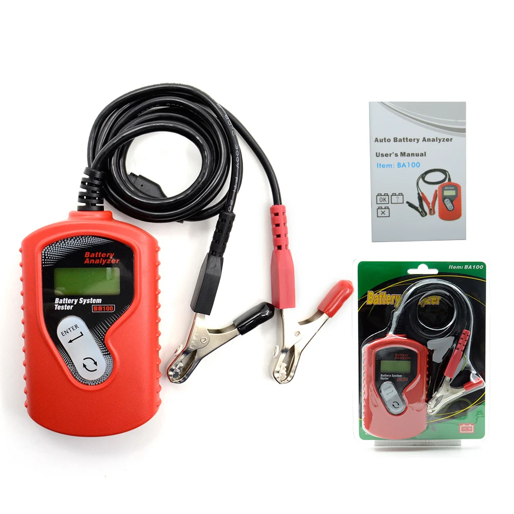 Cheapest BA100 Auto Motive Battery Analyzer Battery Tester Ba100 Checker Vehicle12v Digital For All Cars Data Analyzer