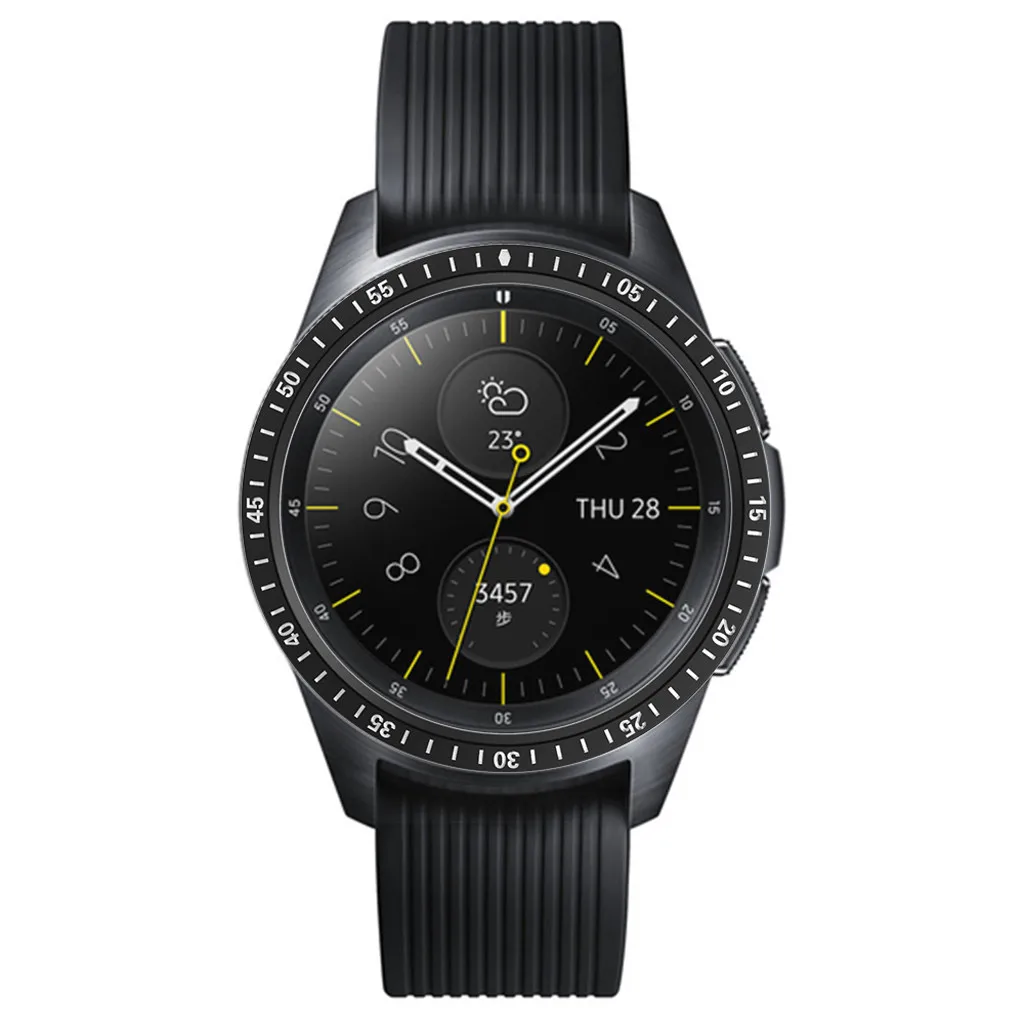 Модные украшения часов Аксессуары для samsung Galaxy Watch 42 мм, драгоценный камень кольцо клеющаяся крышка против царапин Металл Прочный