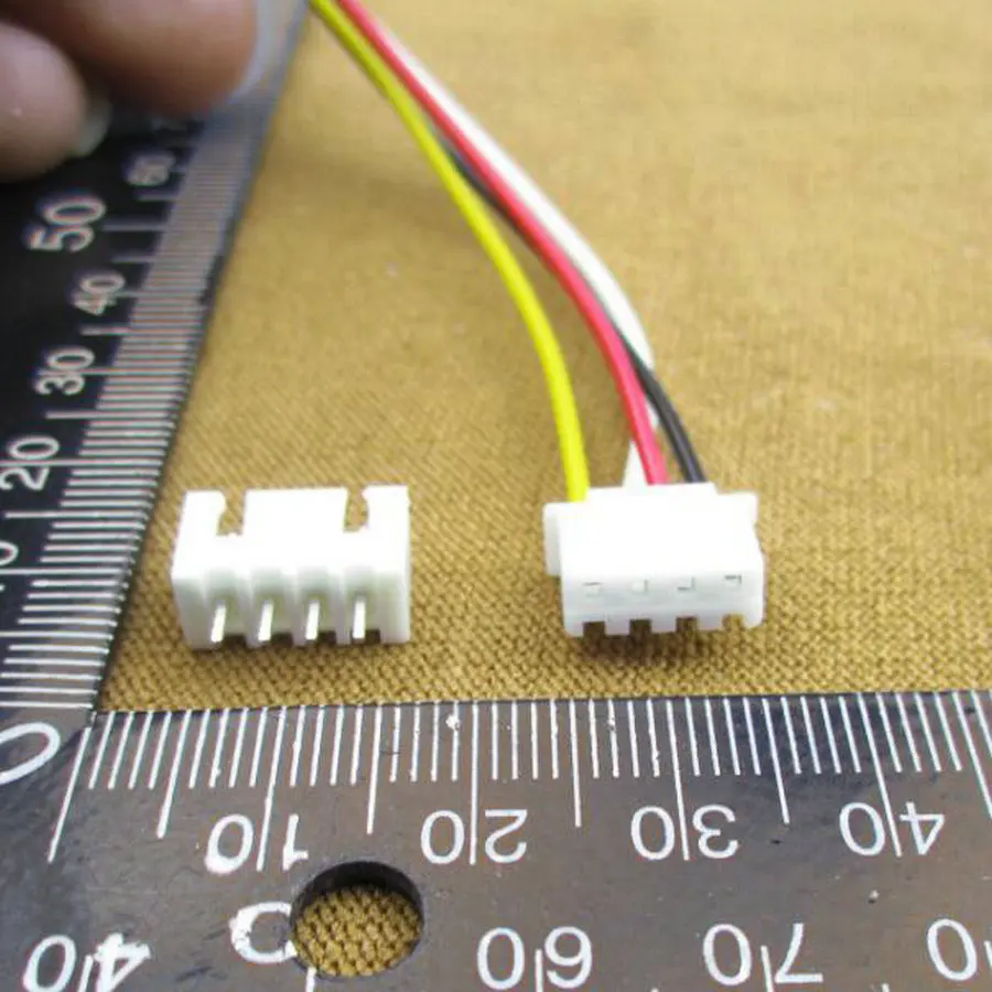XH2.54 4P with line leader Single head line Straight pin socket Long