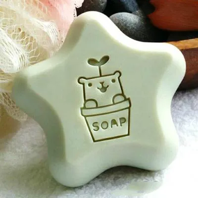 

Free shipping Sprouting bear handmade soap stamp mold mini diy natural patterns 3-5 cm