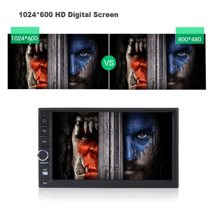 Sale Ancluu 7 inch 2 din android 8.1 car dvd player GPS radio for NISSAN Hyundai cars tape recorder navigation 11