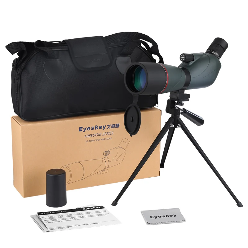 Eyeskey 15-45x60 Водонепроницаемый зум профессиональные зрительные области HD оптический Монокуляр охота для наблюдения за птицами