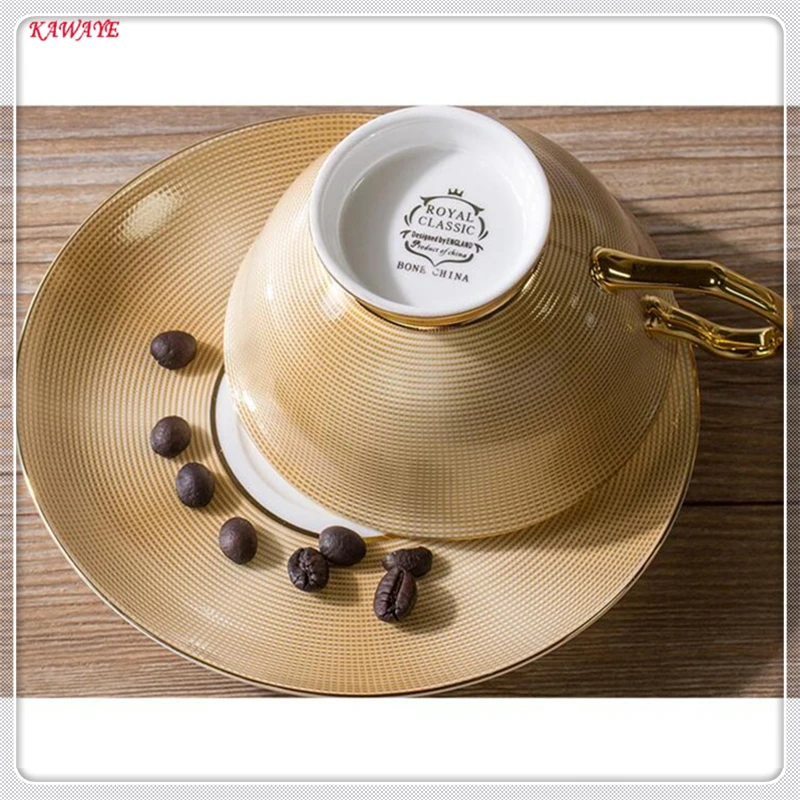 1 шт. английский послеобеденный чай высококлассные костяные китайский чайный набор в керамической кофейной чашке и блюдце десертный лоток Parure 5ZDZ480