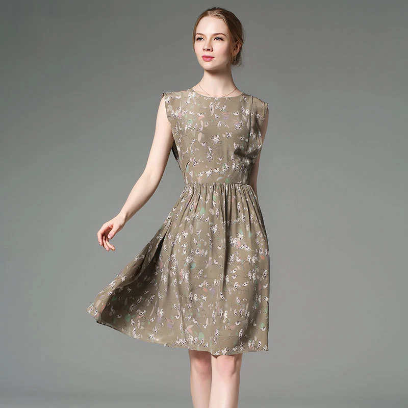 silk crepe gown