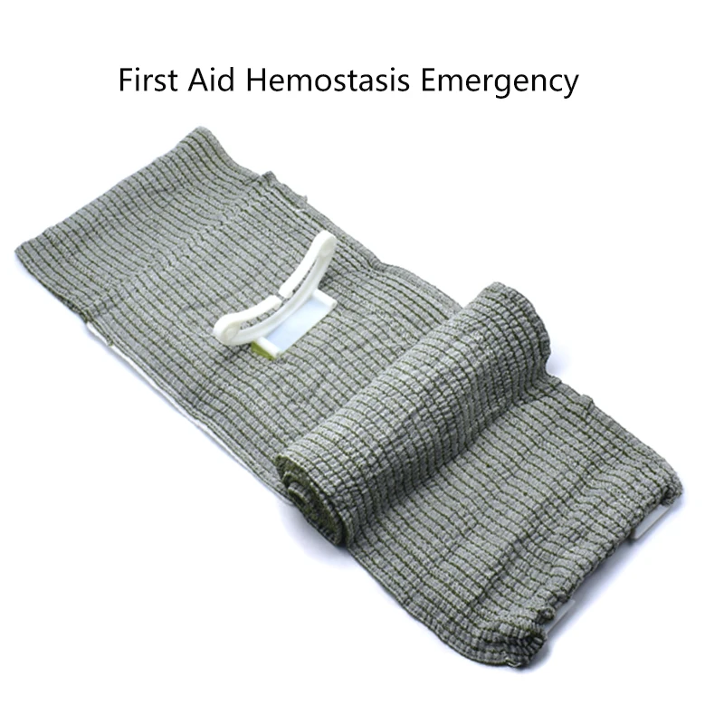 

First Aid Hemostasis Emergency Outdoor Elastic Bandage Sterilization Urgent Tactics Rescue Army Green Tactical Bandage