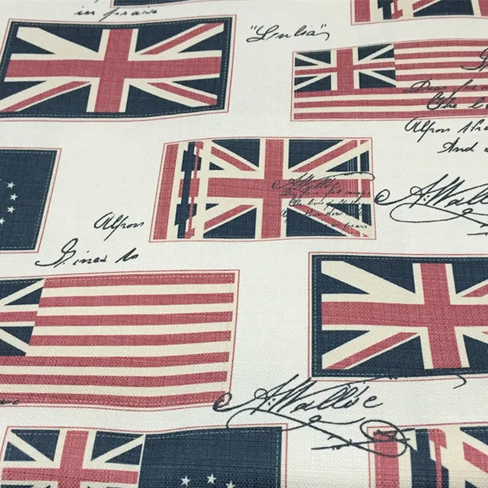 

100X140CM Union Jack UK Flag Vintage Fabrics for Tablecloth Sewing Cloth Sofa Upholstery Fabric Material telas para patchwork