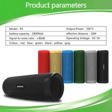 Портативный Bluetooth бас-динамики стерео Открытый водонепроницаемый дизайн телефон HD подсветка вызова мобильный источник питания TF карта FM Функция