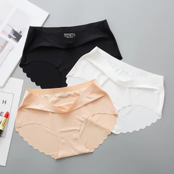 

3Pcs/lot Seamless Panty Set Underwear Female Comfort Intimates Fashion Female Low-Rise Briefs 6 Colors Lingerie Drop Shipping