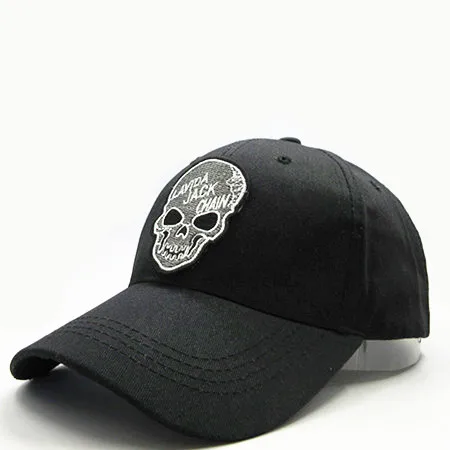 LDSLYJR personality skull embroidery cotton Baseball Cap hip-hop cap Adjustable Snapback Hats for men and women 277